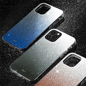 Ốp lưng nhựa cứng giả kính Laut Ombre Sparkle iP 12/12 Pro/12 Pro Max - Hàng chính hãng