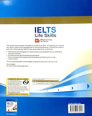 IELTS Life Skills Official Cambridge Test Practice B1 Student's Book with Answers and Audio Reprint Edition (Sách Không Kèm Đĩa)