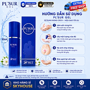 Gel vệ sinh phụ nữ PLSUR độc quyền DAMODE chai 30ml gel vệ sinh phụ nữ tốt nhất chính hãng Hàn Quốc