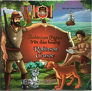 Ăn dặm không phải là cuộc chiến tặng truyện song ngữ anh việt bìa mềm robinsoncrouse trên đảo hoang
