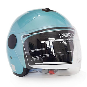 Mũ bảo hiểm 3/4 có kính Protec MO-001, kiểu dáng mới, gọn nhẹ, ôm sát đầu, thời trang