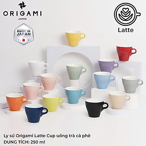 Ly sứ Origami Latte Cup 250ml uống trà cà phê