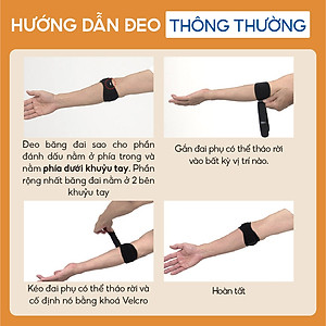 Đai quấn khuỷu tay loại vừa Phiten metax elbow band middle AP246003/AP246004/AP246005
