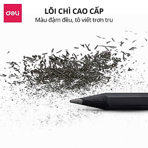 Bút Chì 2B Gỗ Nusign Cao Cấp Deli - Chì Đậm Tô Trắc Nghiệm Làm Bài Kiểm Tra Nhạy Với Máy Chấm Thi Học Sinh Văn Phòng