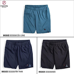 Quần đùi nam thể thao BIG SIZE  FASVIN Từ 80 Đến 120KG vải co giãn mềm mát D23559.HN
