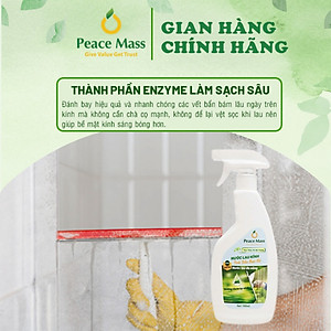 Nước Lau Kính  Tinh dầu Bạc hà Peace Mass Chai 700ml