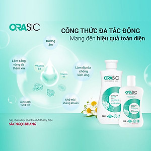 [Size du lịch] Dung dịch vệ sinh phụ nữ Orasic 30g tinh chất lá trầu không dịu nhẹ từ thiên nhiên