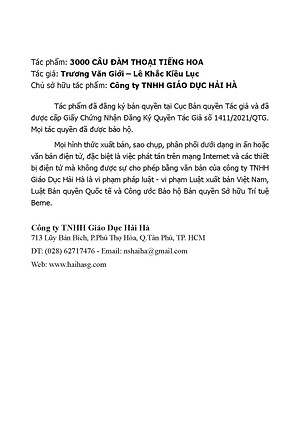 3000 Câu Đàm Thoại Tiếng Hoa - Chữ Phồn Thể Đài Loan