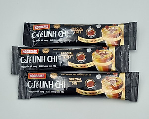 Cà phê hoà tan Café Linh Chi Special Koobeme cho người tiểu đường, ổn định đường huyết vị ngọt béo đậm đà Hộp 18 gói