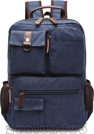 Balo nam thời trang vải canvas  phong cách mới- đi làm, đi học,đi chơi,đựng laptop (15,6")
