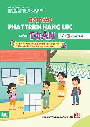 Combo 4 cuốn bài tập phát triển năng lực môn Toán, Tiếng Viêt lớp 3 (2 tập) - theo chương trình GDPT 2018 
