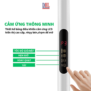 Quạt Cây Đứng Mitomo FCE-60 có điều khiễn từ xa, hẹn giờ hàng chính hãng