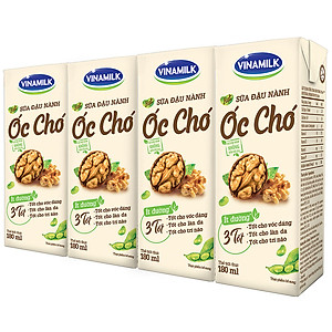Thùng 48 hộp Sữa đậu nành Vinamilk hạt Óc chó 180ml