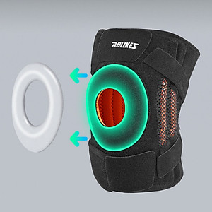 Đai quấn bảo vệ đầu gối thể thao AOLIKES A-7610 thoáng khí four spring sport knee support