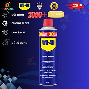 Chai Xịt Tẩy Rỉ Sét WD-40 Multi-Use Product Dầu Chống Rỉ Bôi Trơn, Chống Ẩm, Vệ Sinh Làm Sạch Đa Năng Bảo Dưỡng Xe, Đồ Dùng Gia Đình - Hàng Chính Hãng