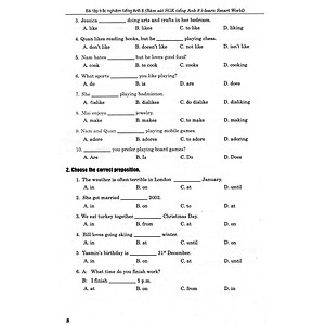 bài tập trắc nghiệm tiếng anh 8 - có đáp án (bám sát sgk cánh diều)