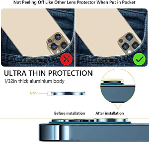 Bộ miếng dán kính cường lực bảo vệ Camera iPhone 12 Pro (6.1 inch) hiệu Wiwu Guard Lens Ring mang  lại khả năng chụp hình sắc nét full HD (độ cứng 9H, chống trầy, chống chụi & vân tay, bảo vệ toàn diện) - hàng nhập khẩu