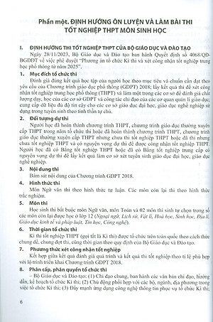 Ôn Luyện Trắc Nghiệm Thi Tốt Nghiệp Trung Học Phổ Thông (năm 2025) Môn Sinh Học - Phan Thị Thanh Hội chủ biên, Trần Thị Gái, Nguyễn Thị Quyên, Đào Thị Sen, Hồ Thị Hồng Vân 