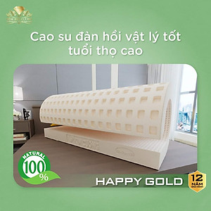 Nệm cao su thiên nhiên Kim Cương Happy Gold