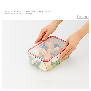 Bộ 03 hộp thực phẩm chữ nhật inomata 1300ml hàng nội địa Nhật Bản No.1851#