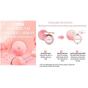 Cushion Chống Nắng Che Phủ Hoàn Hảo Aperire Day Dream Cover Cushion SPF50+/PA++++ 13g Màu 03 Tan Beige