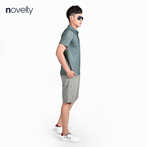 Áo thun nam Polo NOVELTY không túi kiểu dáng Melange 210104N