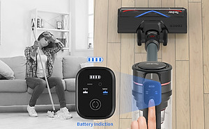 Máy Hút Bụi Không Dây Xiaomi Redkey P9 Lực Hút 30.000 Pa Công Suất 350 W - Bản Quốc Tế