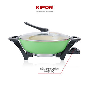 Nồi lẩu điện đa năng KIPOR KP-LD3211 - Lòng nồi chống dính WHITFORD cao cấp, nắp vung thuỷ tinh chịu nhiệt tay cầm chống đổ - Hàng chính hãng