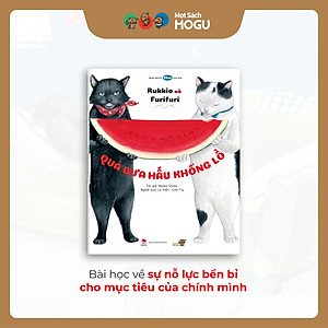 Truyện Ehon bé 3-4-5 tuổi - Rukkio và Furifufi - Quả dưa hấu khổng lồ