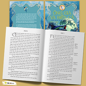 Sách song ngữ Ông Già Và Biển Cả - Tiểu thuyết kinh điển thiếu nhi tặng kèm file nghe & note từ vựng - HG Books