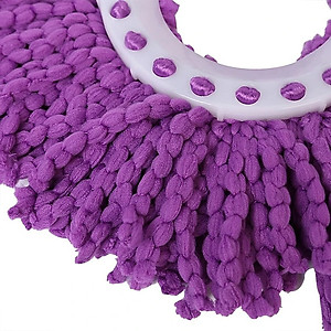 Bông Lau Nhà 360 Độ Sợi Microfiber Thấm Hút Nhanh, Màu Ngẫu Nhiên - Hàng chính hãng 