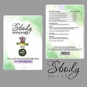 Viên nén hỗ trợ Giảm Cân Nấm Sbody Slim - Hộp 15 gói Tặng Detox - hỗ trợ Giảm Cân An Toàn & Hiệu Quả - Không gây Mệt Mỏi!