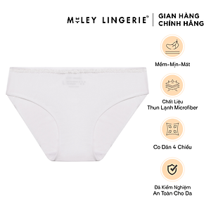 Quần Lót Cotton Nữ Màu Viền Ren - FCS