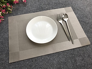 Combo 6 Miếng lót bàn chống trượt, cách nhiệt để bát đĩa Nhà của Mẹ kích thước 45x30cm  - màu giao ngẫu nhiên