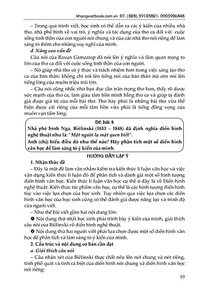 Bồi Dưỡng Học Sinh Giỏi Phát Triển Kĩ Năng Làm Bài Văn Trung Học Phổ Thông