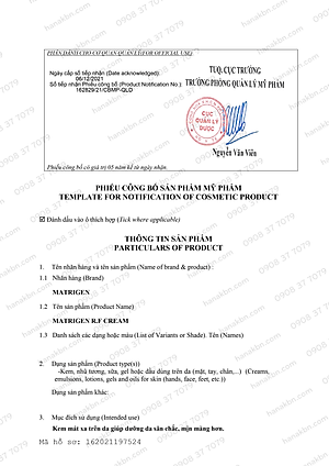 [KHUYẾN MÃI] Kem Massage Nâng Cơ Chống Lão Hóa RF MATRIGEN Hàn Quốc 800ml