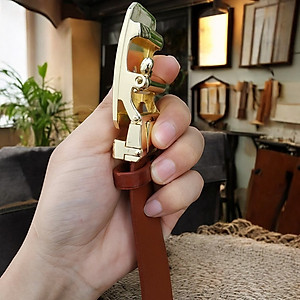 Thắt lưng da cá sấu LIỀN NGUYÊN TẤM. Không có vảy rất dễ sử dụng