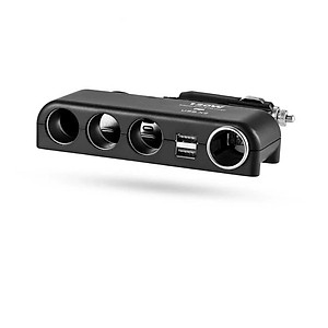 Bộ Chia Tẩu Ô Tô Mẫu Mới 12v-24v - 120W – 4 Cổng USjB Kép , Chống Cháy, Dùng Cho Mọi Dòng Xe Loại Xịn , đồng hồ treo tường