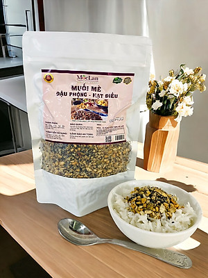 Muối mè đậu phộng - hạt điều Mộc Lan (bịch 500g)