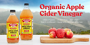 Giấm táo hữu cơ Organic Bragg 946ml (3 chai)