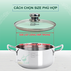 Nắp Kính Cường Lực Fivestar Nồi Và Chảo