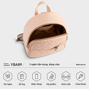 Balo Yuumy ( Thời trang nữ thiết kế khóa kéo cách điệu - Balo da Seasand YBA89 )