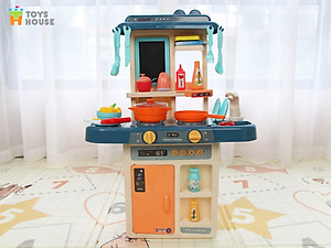 Bộ đồ chơi nhà bếp Toys House nấu nướng, có vòi nước và bảng vẽ, hướng nghiệp cho bé từ 3 tới 8 tuổi