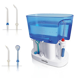 Máy tăm nước gia đình Waterjet Classic (5 đầu tăm, dùng được cho người niềng răng, có đầu cạo lưỡi) - Bảo hành 12 tháng