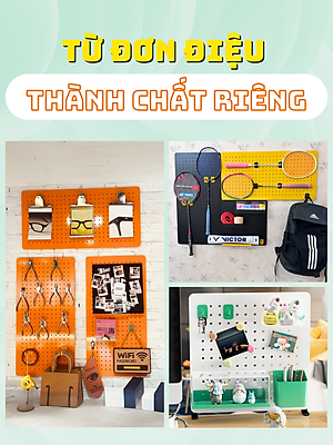 Móc treo pegboard Dola Home treo móc khoá, gấu bông, ipad, bàn phím, tai nghe, decor quầy pha chế - Phụ kiện pegboard