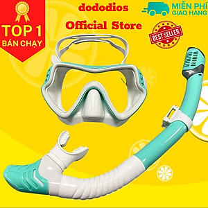 Mặt nạ lặn biển dododios với mắt kính lặn biển góc nhìn 180 độ PANORAMA bằng kính cường lực an toàn