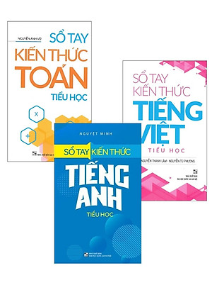 Combo Sổ Tay Tiểu Học: Toán + Tiếng Việt + Tiếng Anh (Bộ 3 Cuốn) - ML