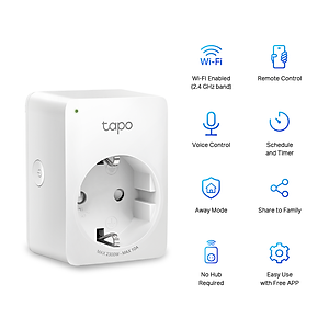  Ổ Cắm Wifi Thông Minh TP-Link Tapo P100 - Hàng Chính Hãng 