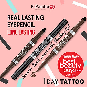 Bút Chì Kẻ Viền Mắt K-Palette Eyepencil Bền Màu Chống Trôi 24h 