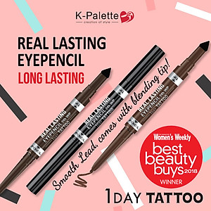 Bút Chì Kẻ Viền Mắt K-Palette Eyepencil Bền Màu Chống Trôi 24h 